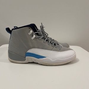 2016 Nike Air Jordan 12 Retro UNC University Grey blue white Mens size 13